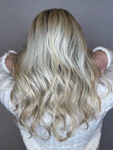 beautiful blonde balayage highlights